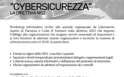 WORKSHOP Cybersicurezza: la Direttiva NIS2